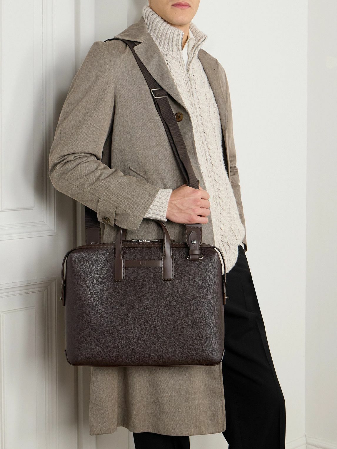 Dunhill - 1893 Harness Full-Grain Leather Briefcase