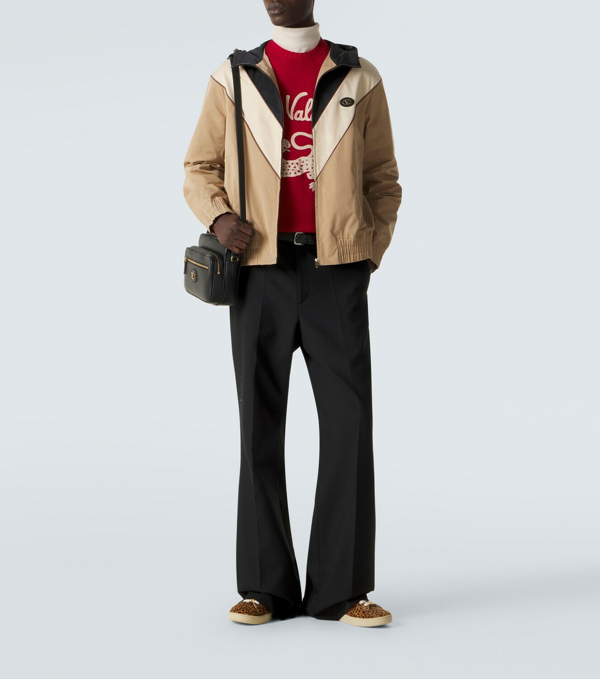 Valentino VLogo striped jacket
