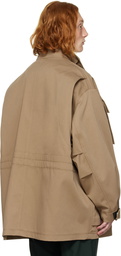 AMI Alexandre Mattiussi Brown Polyester Jacket