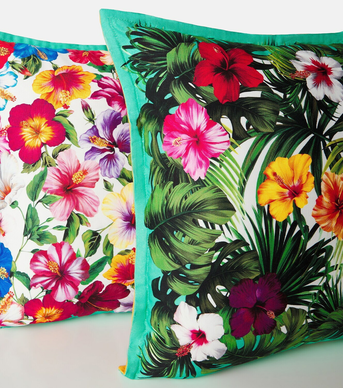 Dolce&Gabbana Casa Floral cotton canvas cushion