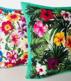 Dolce&Gabbana Casa Floral cotton canvas cushion