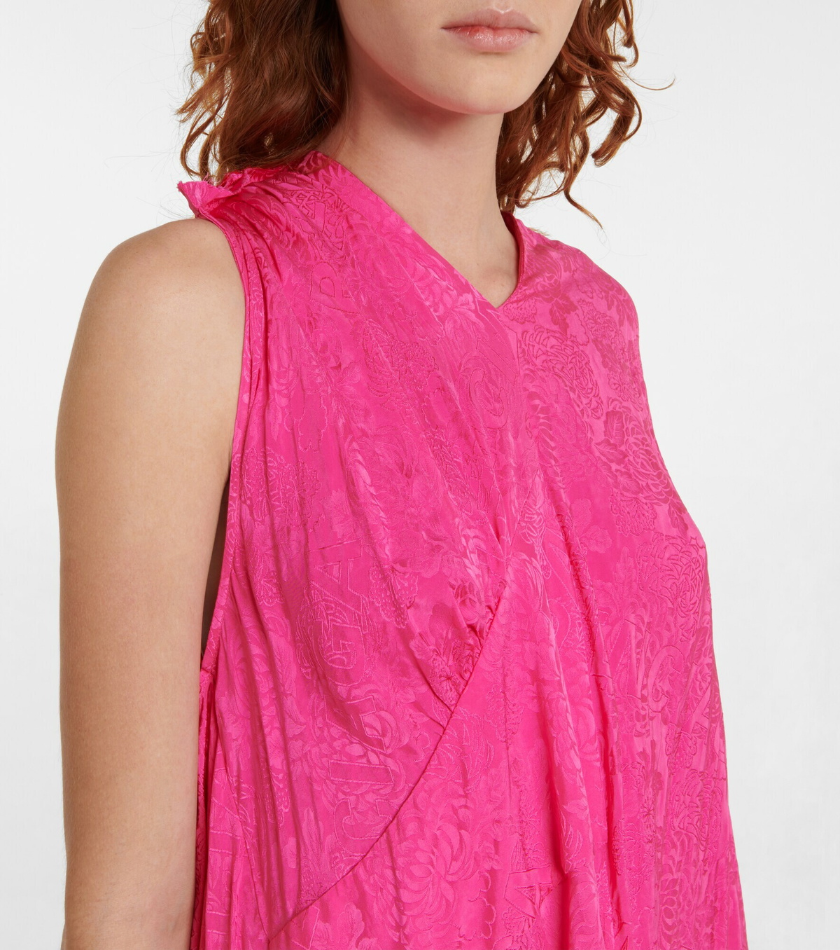 balenciaga floral dress