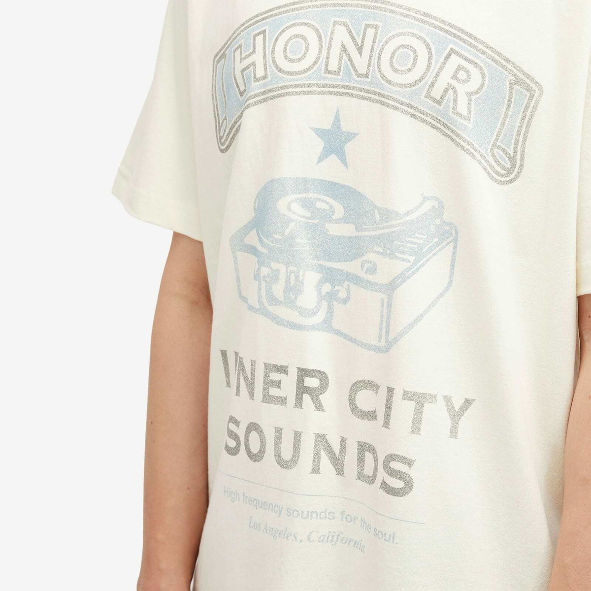 Honor the Gift Men's Honor Records T-Shirt in Cream