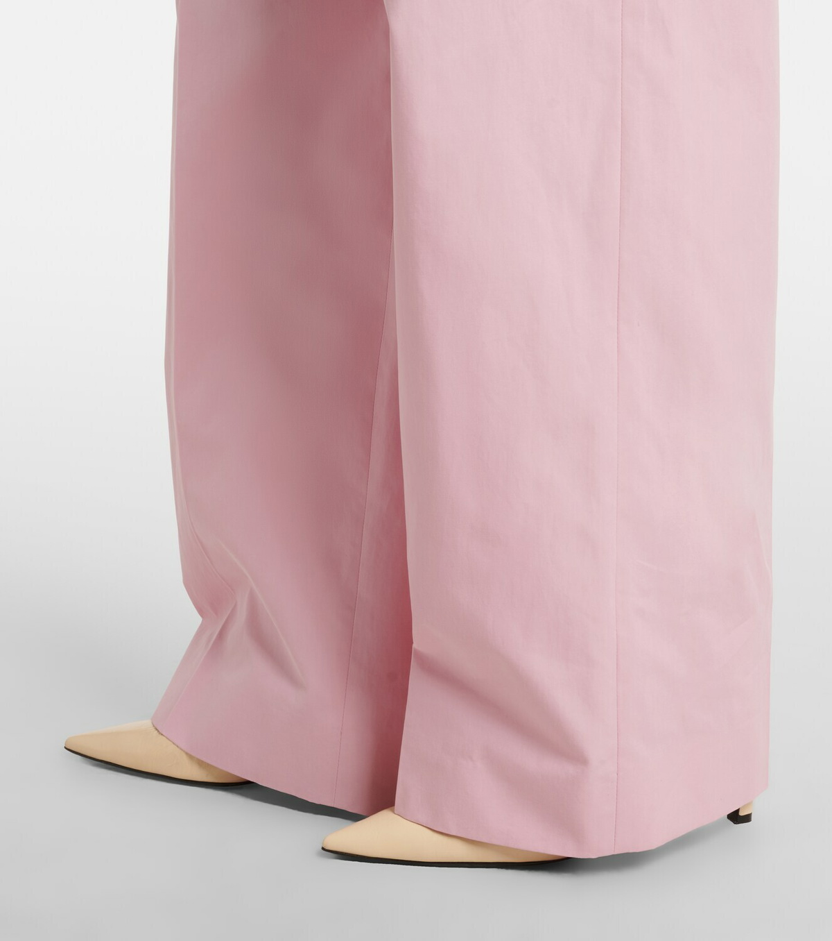 Jil Sander Pleated cotton wide-leg pants