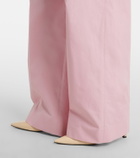 Jil Sander Pleated cotton wide-leg pants