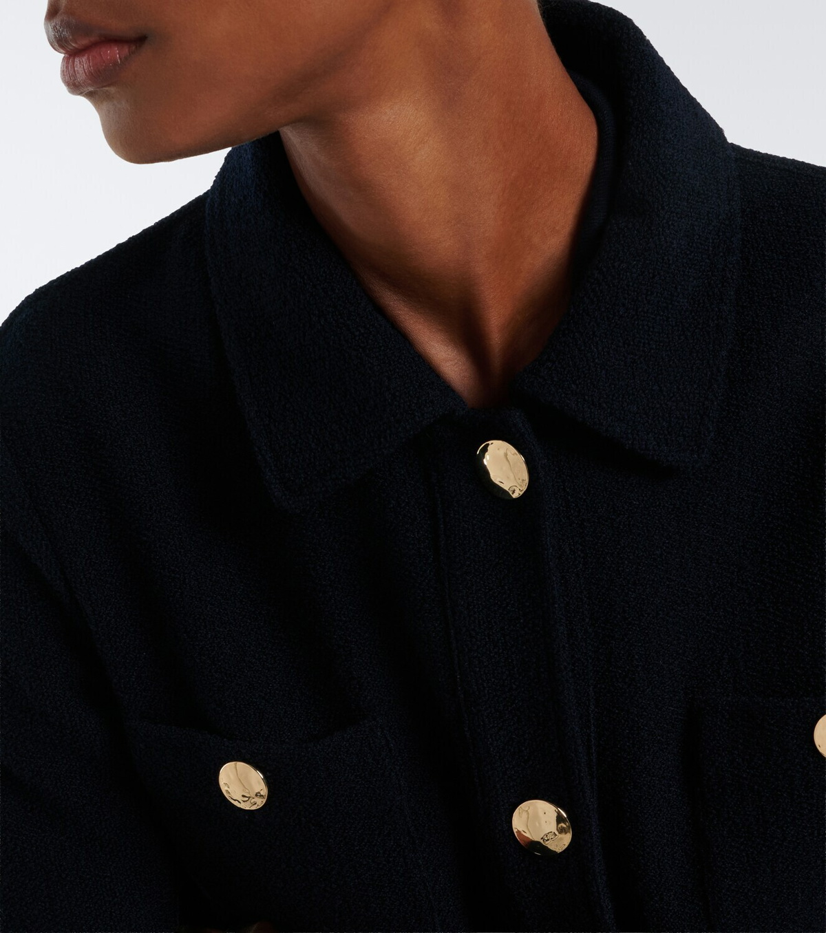 'S Max Mara Wool and cotton-blend jersey jacket