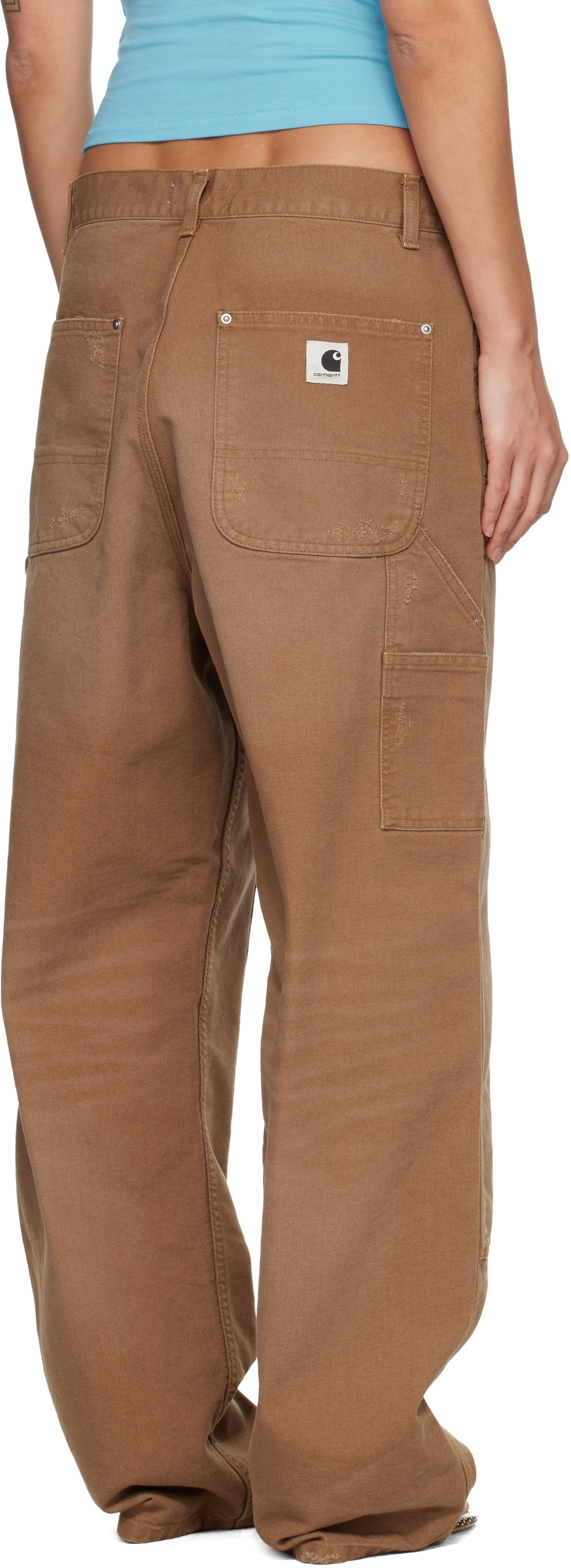 Carhartt Work In Progress Tan Brandon Double Knee Jeans