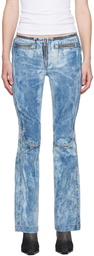 Diesel Blue Straight D-Gen 0pgam Jeans