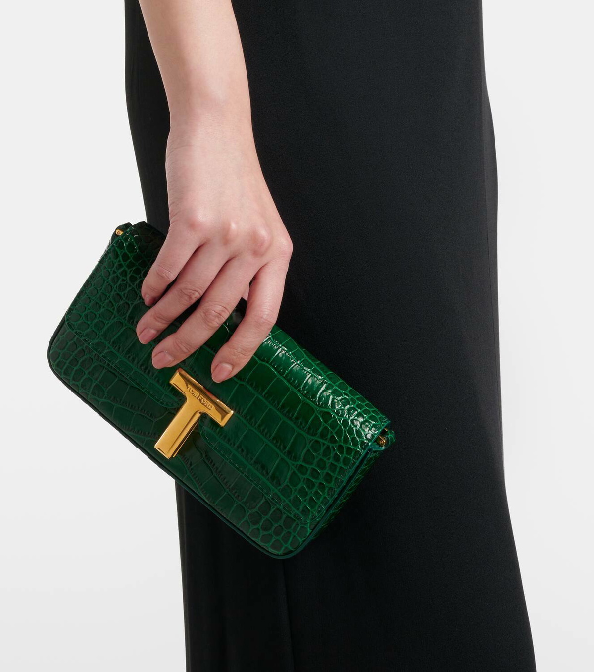 Tom Ford Wallis Mini croc-effect leather shoulder bag TOM FORD