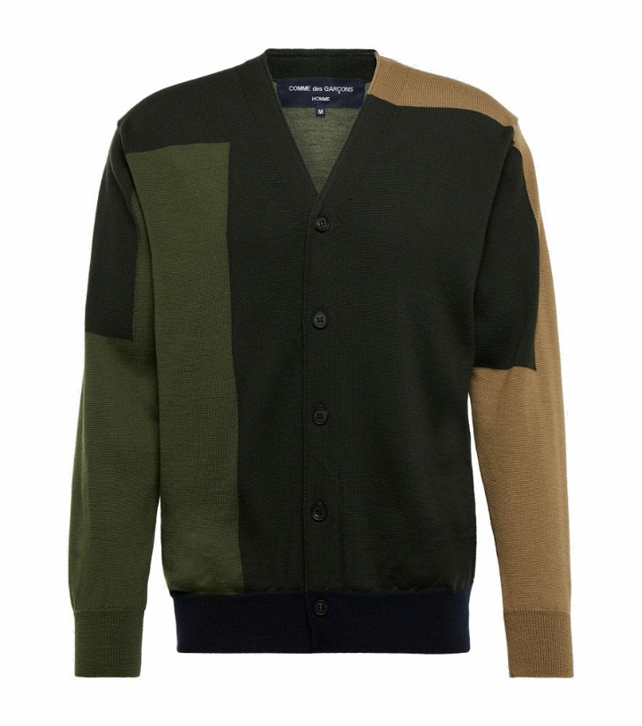 Photo: Comme des Garcons Homme - Colorblocked wool cardigan