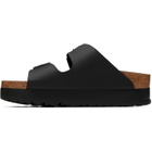 Birkenstock Black Narrow Arizona Flex Platform Birko-Flor Sandals