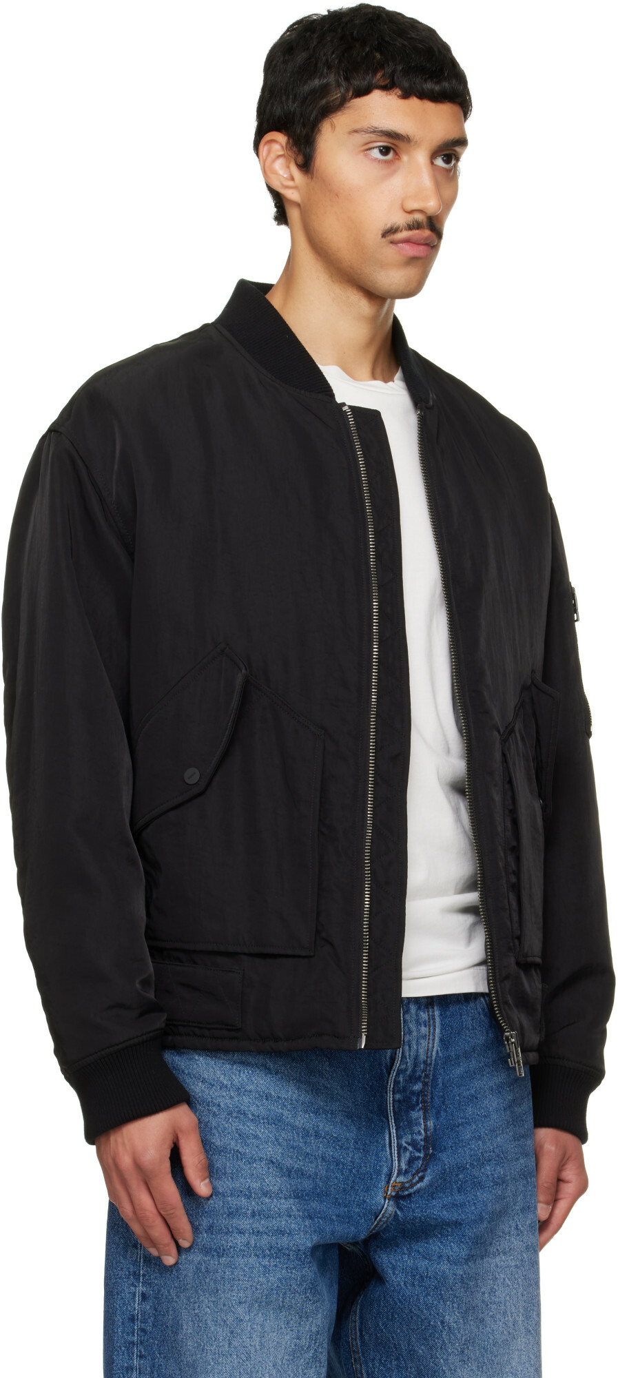 Hugo Black Technical Bomber Jacket