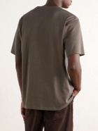 Auralee - Luster Cotton-Jersey T-Shirt - Brown