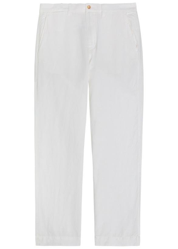 Photo: Polo Ralph Lauren Bedford Linen and Cotton-blend Trousers White