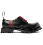 Gucci - Arley Leather Derby Shoes - Men - Black