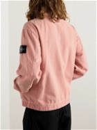 Stone Island - Logo-Appliquéd Cotton and Lyocell-Blend Canvas Jacket - Pink