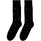 Boss Two-Pack Black Polka Dot Socks