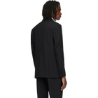 Valentino Black Double-Breasted Wool Blazer