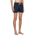 Thom Browne Navy Nylon Drawcord Swim Shorts