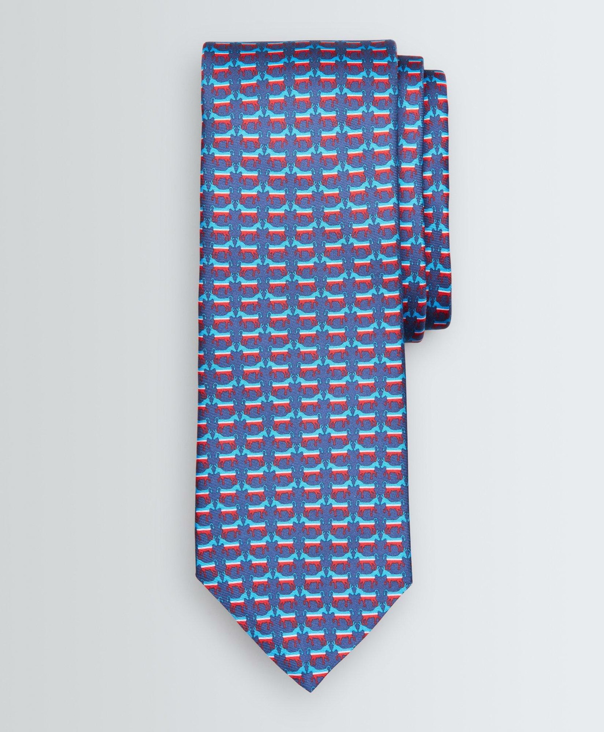 Brooks Brothers Men's Donkey-Patterned Tie | Navy
