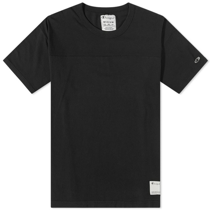 Photo: Champion Reverse Weave Men's Champion Contemporary T-Shirt in Black