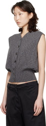 Cordera Gray Flecked Cotton Waistcoat