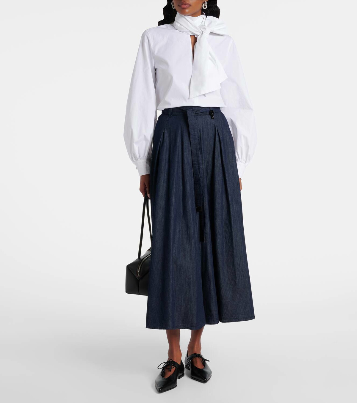 スカート Max Mara S Skirts S Max Mara Amanda chambray maxi skirt S Max Mara
