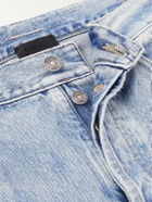 SAINT LAURENT - Straight-Leg Distressed Jeans - Blue