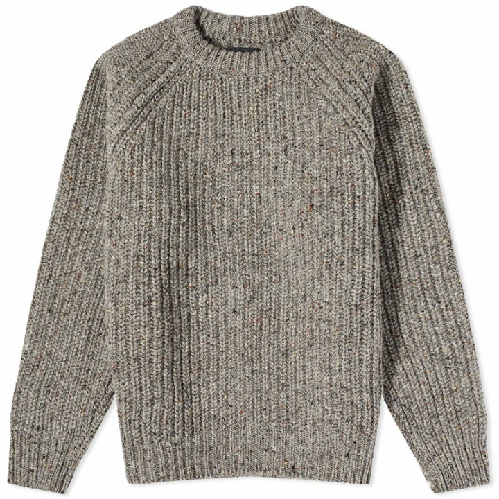 Photo: Howlin by Morrison Men's Howlin' Taste of the Future Rib Crew Knit in Grey Mix