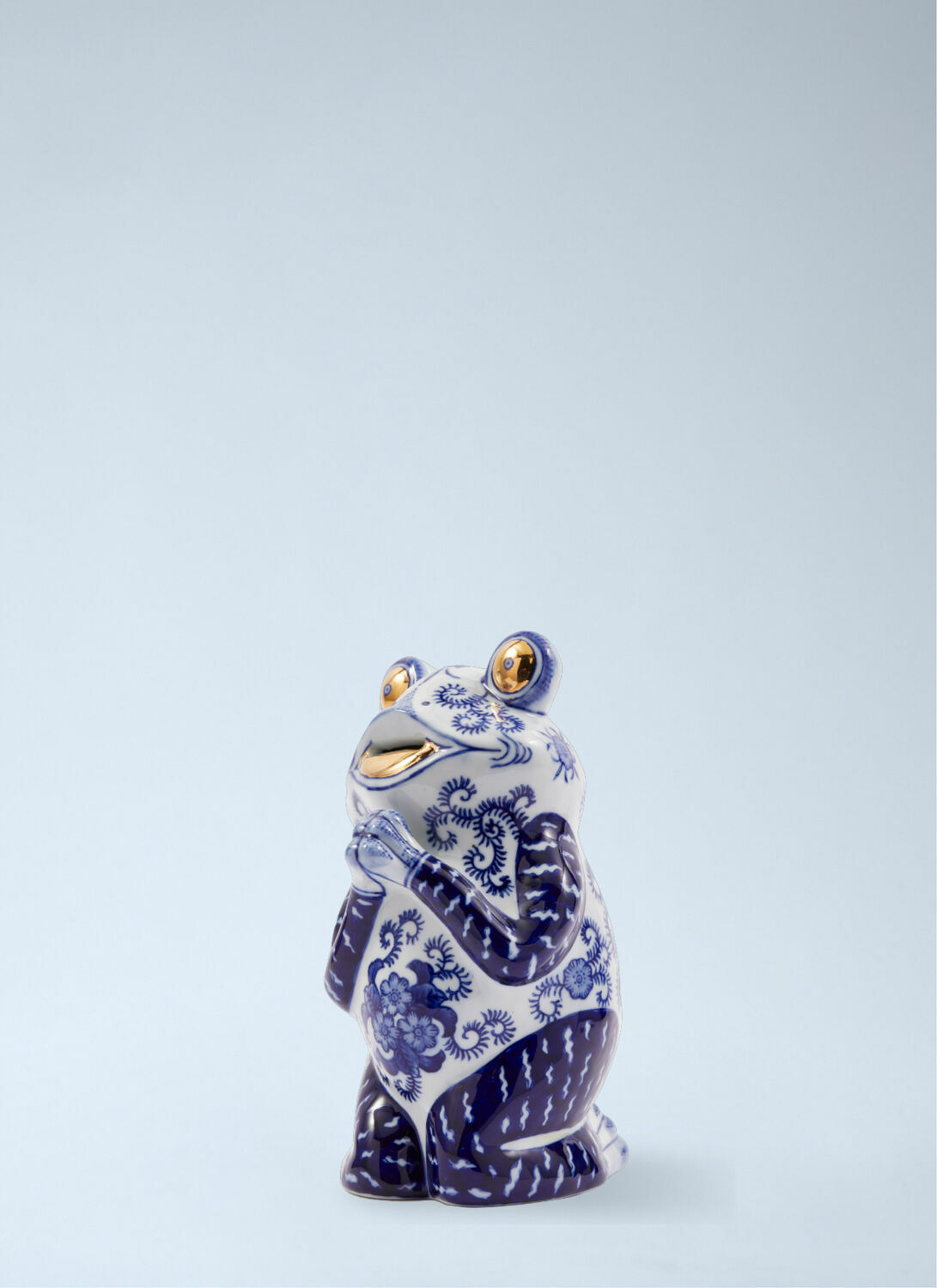 POLSPOTTEN Porcelain Frog Figurine
