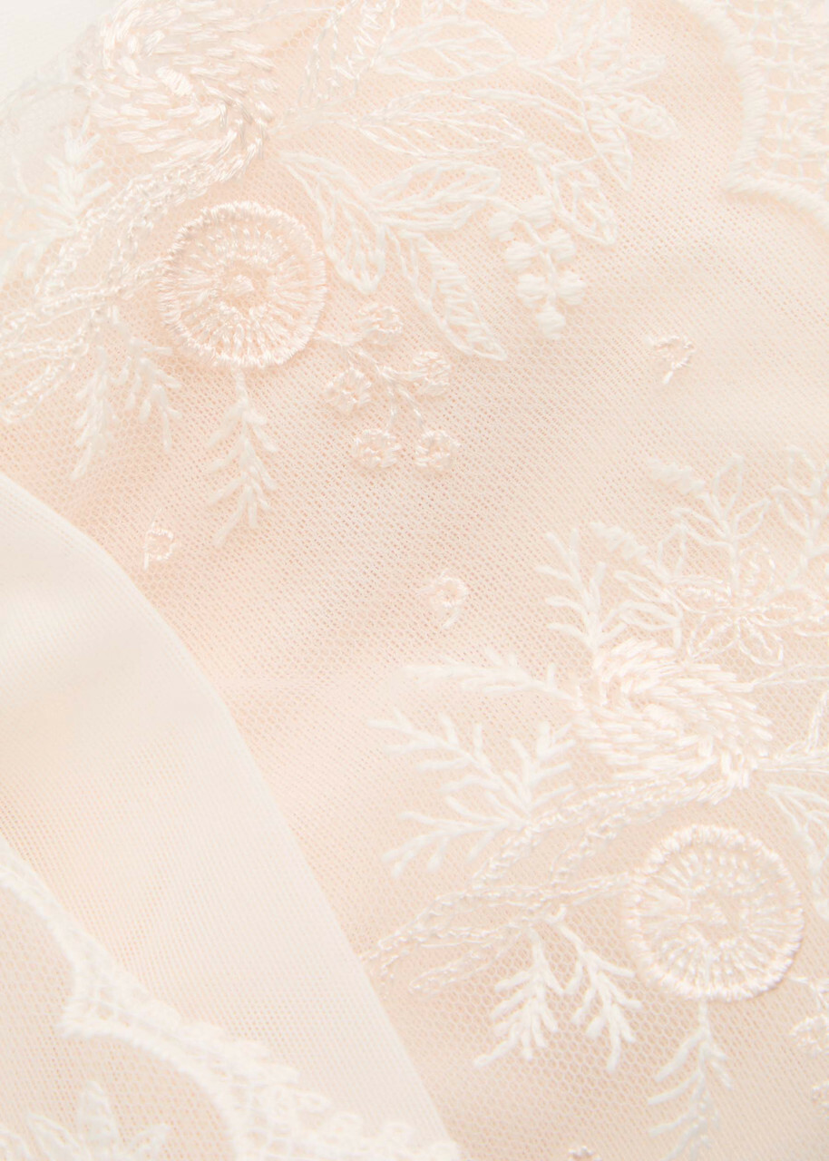 Simone PÉRÈLE Intrigue Embroidered Tulle Briefs Light Pink