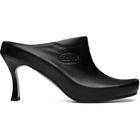 Balenciaga Black Scholl Edition Sheepskin Mule Heels