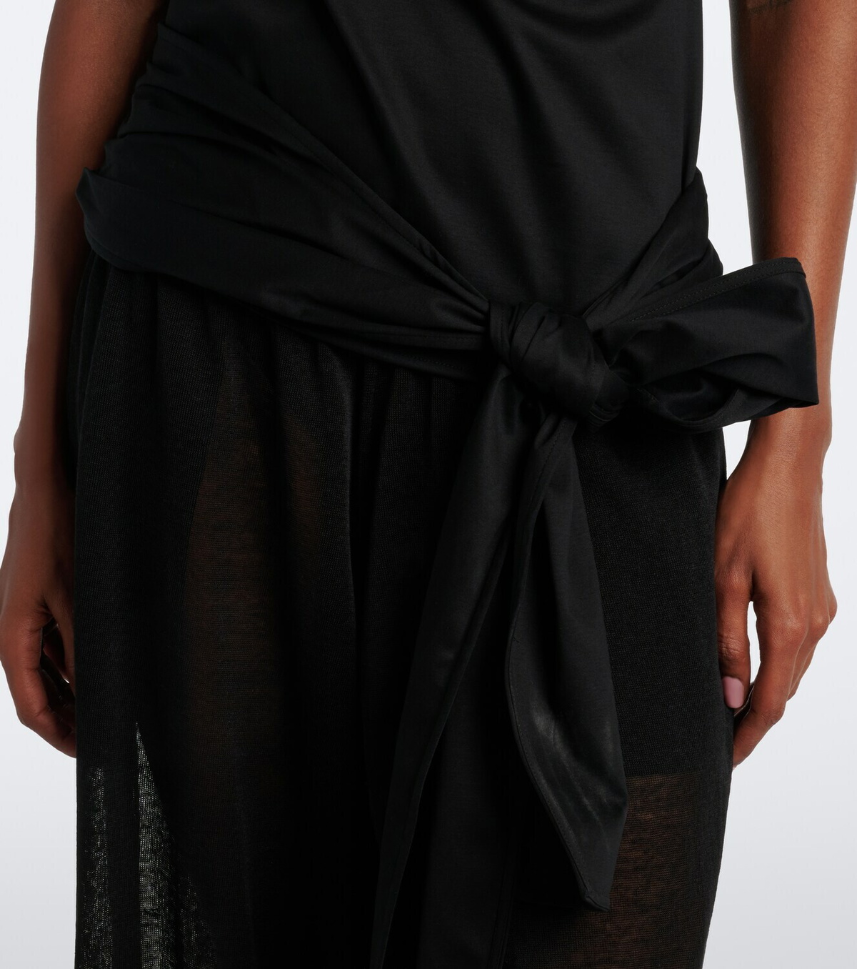 Proenza Schouler Zafira asymmetric cotton jersey top