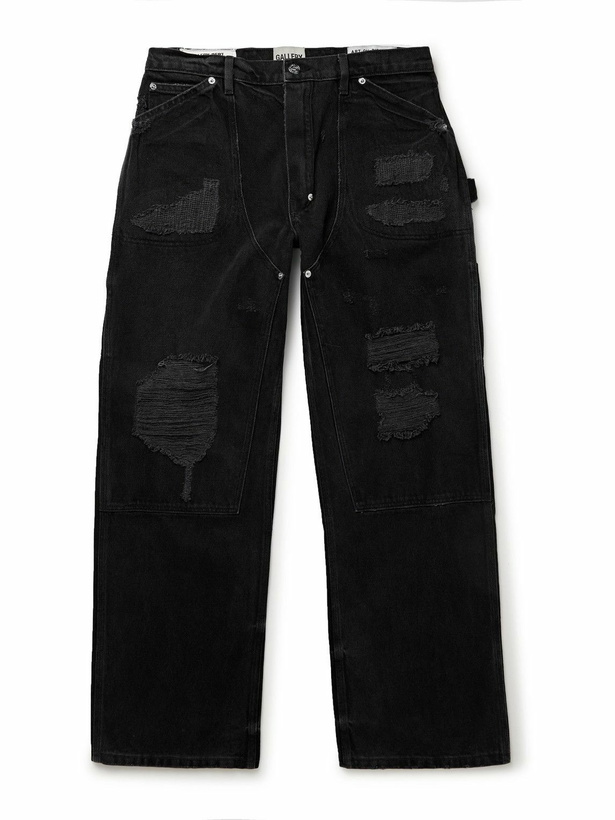 Photo: Gallery Dept. - Branko Carpenter Straight-Leg Distressed Jeans - Black