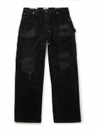 Gallery Dept. - Branko Carpenter Straight-Leg Distressed Jeans - Black