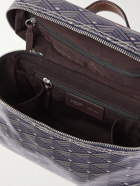 Métier - Many Days Leather-Trimmed Printed Canvas Wash Bag