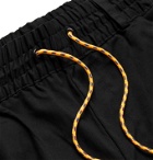adidas Originals - Adiplore Appliquéd Cotton-Twill Drawstring Cargo Shorts - Black