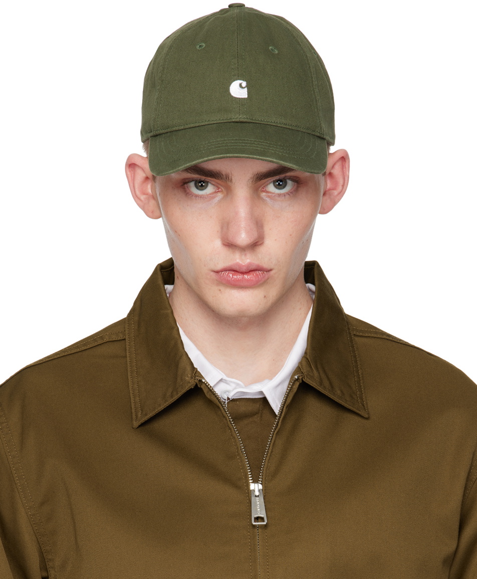 Carhartt Work In Progress Green Madison Logo Cap Carhartt Wip