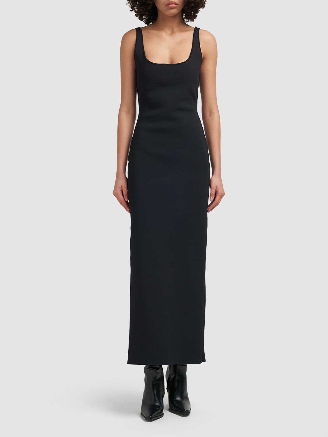 ワンピース BOTTEGA VENETA Embellished Stretch Viscose Blend Dress BOTTEGA VENETA - Compact Viscose Blend Long Dress Bottega Veneta