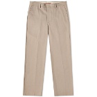 Acne Studios Men's Ayonne Cotton Twill Pink Label Trouser in Cold Beige