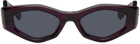 Valentino Garavani Purple III Irregular Frame Sunglasses