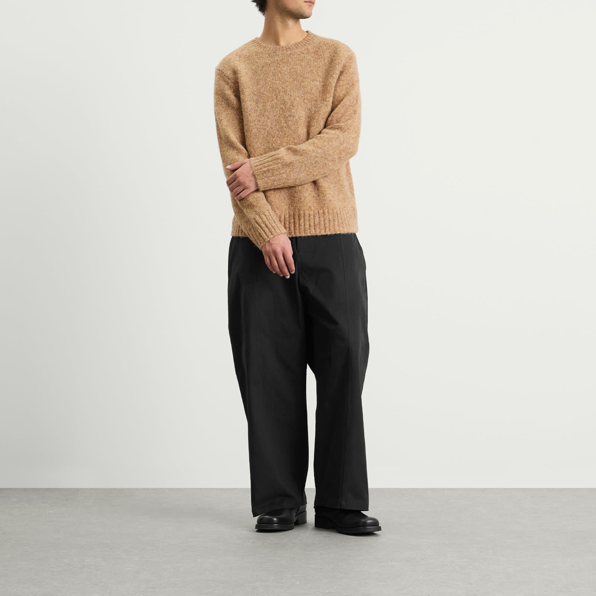 Corridor Men's Alpaca Crewneck in Camel