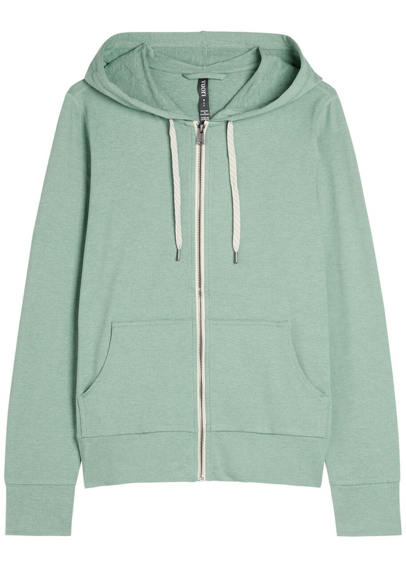 Photo: Vuori Halo Performance 2.0 Hooded Jersey Sweatshirt Blue