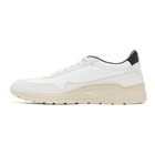 Common Projects White and Black Cross Trainer Sneakers