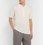 The Row - Noel Cotton-Piqué Polo Shirt - Off-white