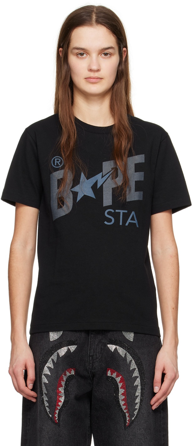 Photo: BAPE Black 'BAPE STA' T-Shirt