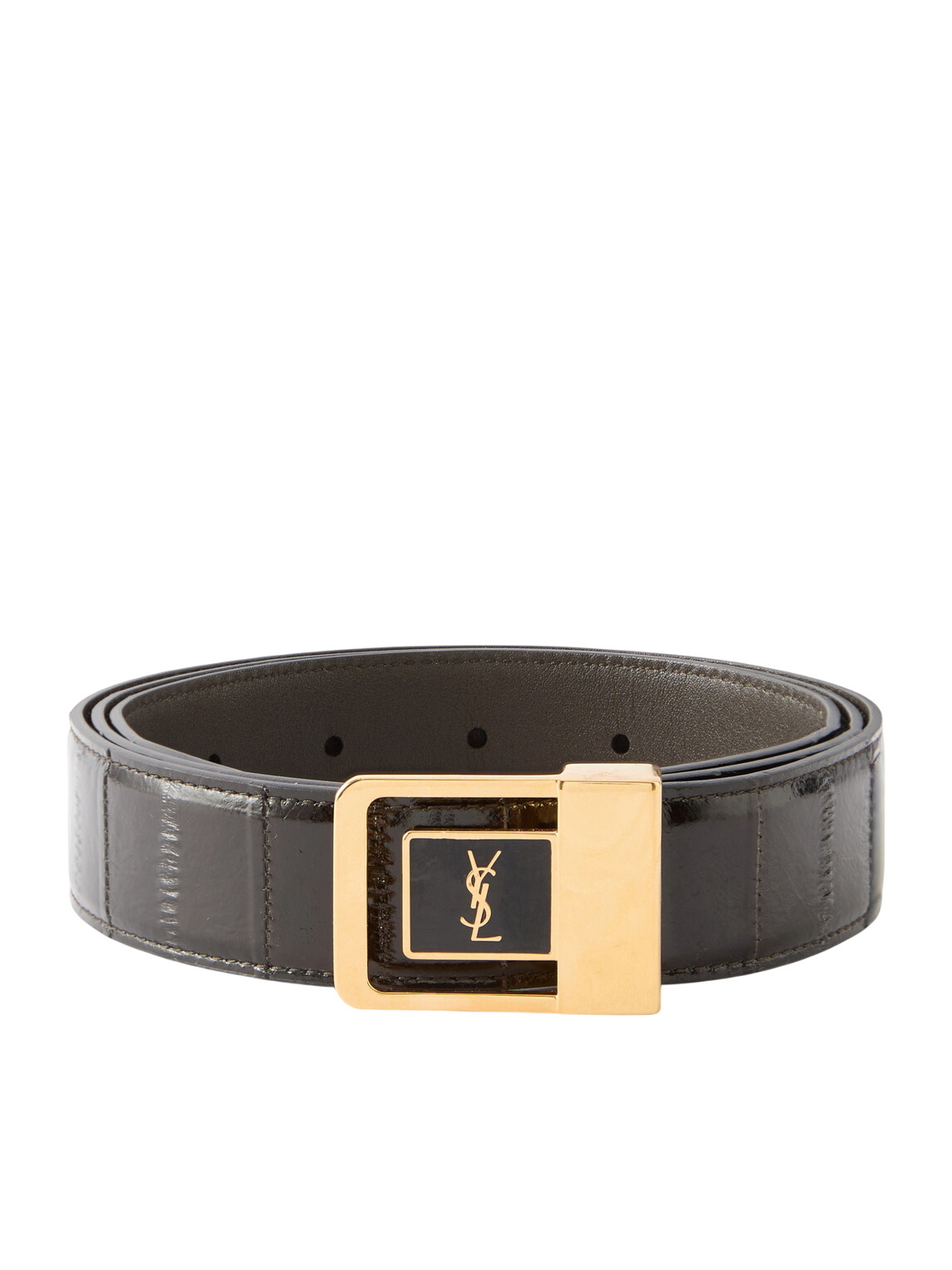 Saint Laurent Leather Motorcycle Belt Saint Laurent