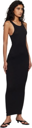 Entire Studios Black Muscle Tank Midi Dress