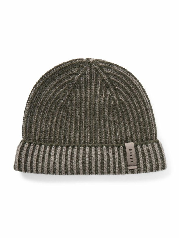 Photo: SEASE - Dinghy Reversible Ribbed Cashmere Beanie