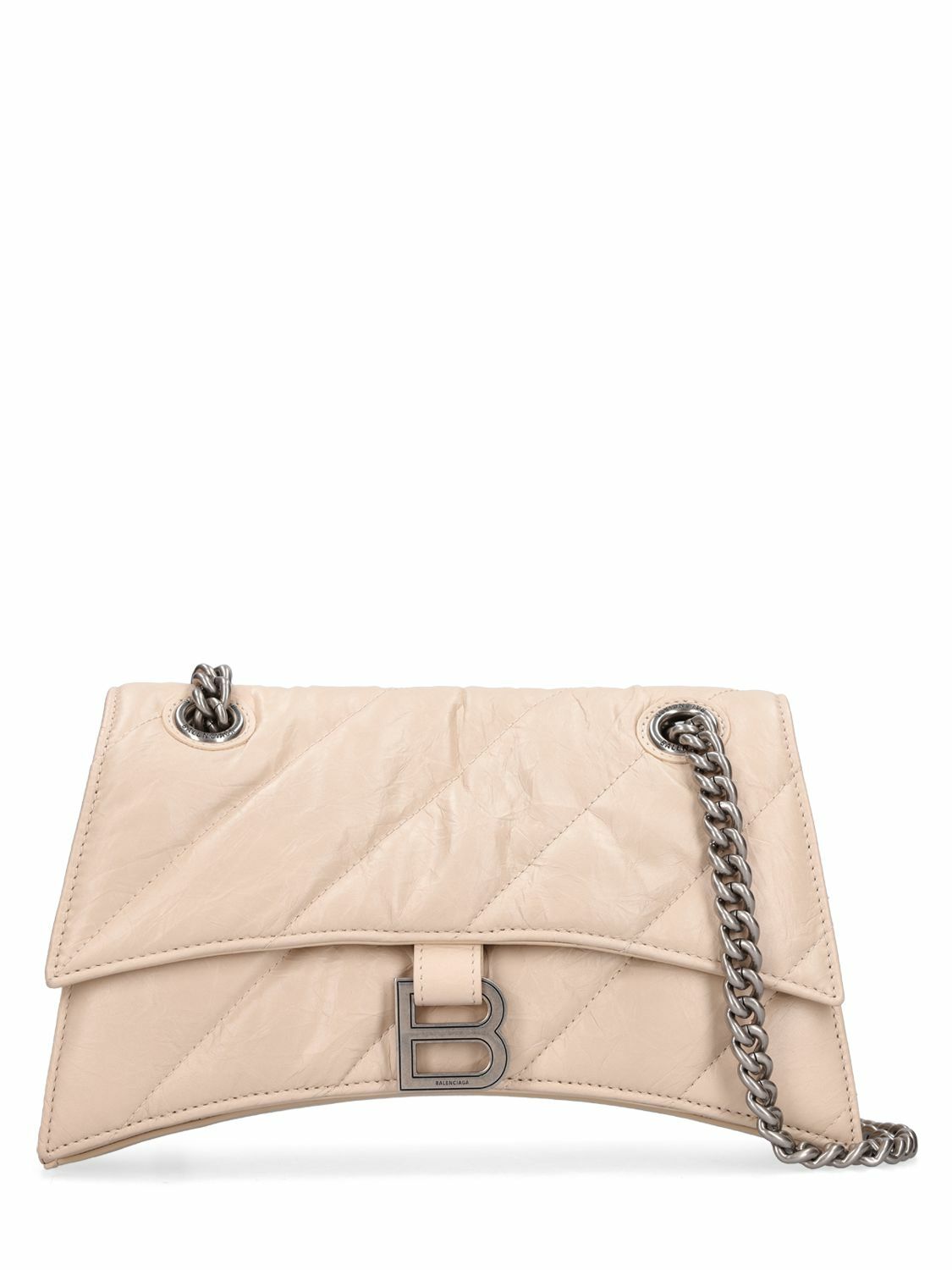 BALENCIAGA - Small Crush Chain Quilted Leather Bag Balenciaga
